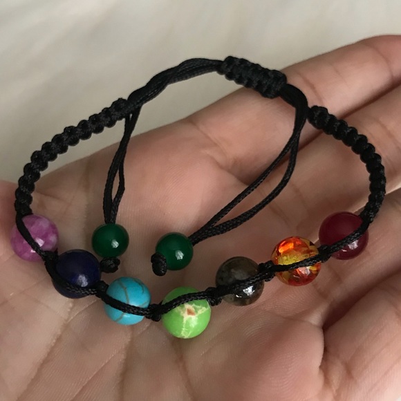 7 Chakra Healing Adjustable Bracelet - Picture 8 of 8
